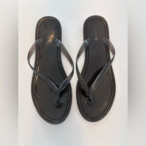 Forever 21 Black Jelly Flip Flops – Worn Twice Max